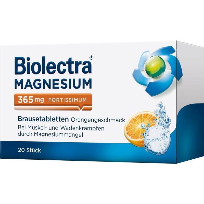 BIOLECTRA Magnesium 365 mg fortissimum Orange